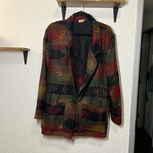 Gemini USA printed wool blazer